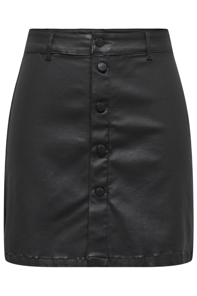 JDYNEWTHUNDER HW COATED SKIRT PNT 15354087 Black